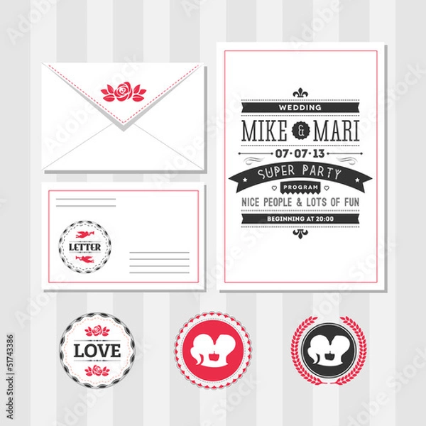 Obraz Invitation set