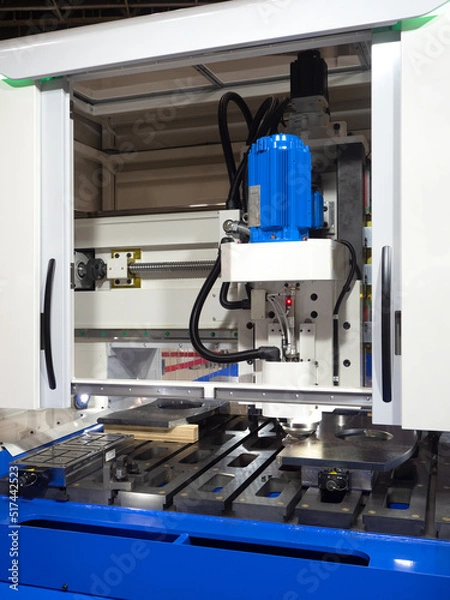 Fototapeta 金属の切削機械