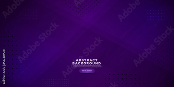 Fototapeta Simple abstract dark purple geometric background. cool color background design. triangle shapes composition. Eps10 vector