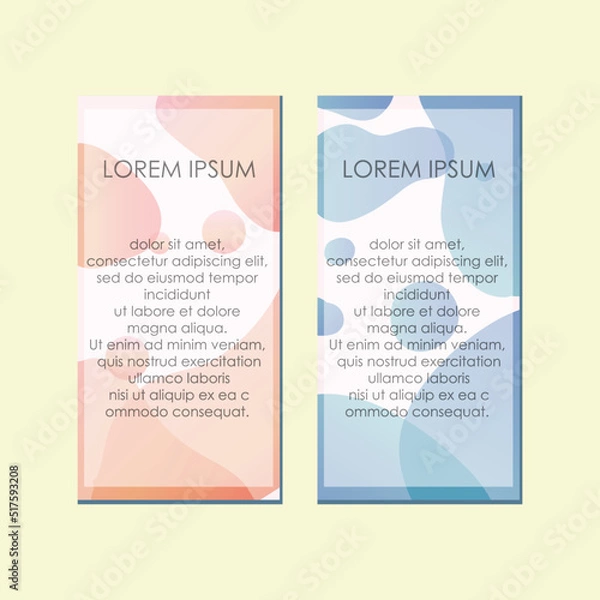 Obraz Liquid Color Background Banner Template