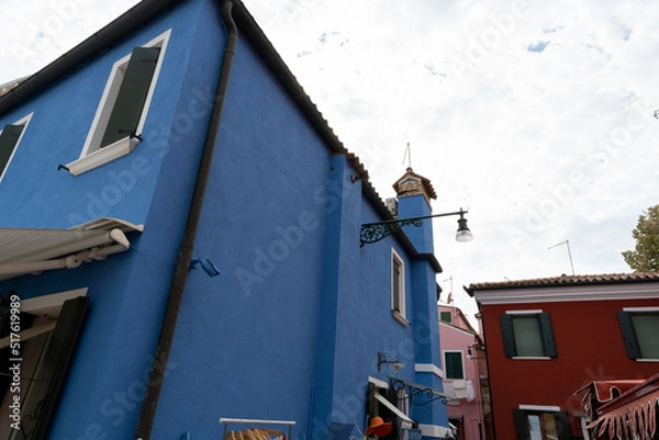 Fototapeta architectural panorama of the colors of Burano