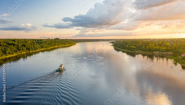 Fototapeta Великая русская река Волга