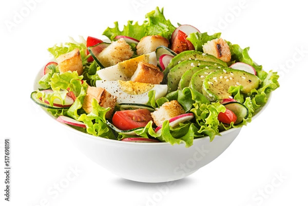 Fototapeta Chicken salad avocado