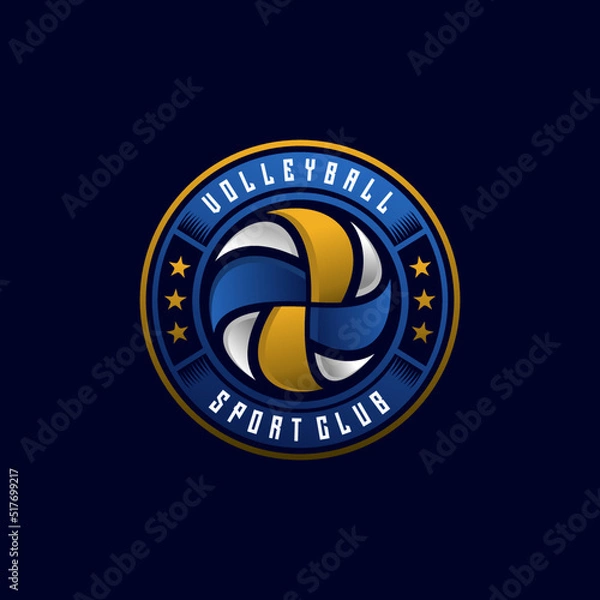 Obraz Volleyball logo vector design template