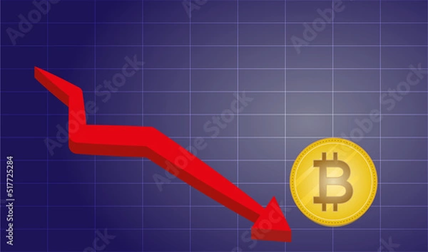 Obraz Cryptocurrency crisis