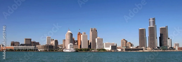 Fototapeta widok na panoramę Detroit z Windsoru