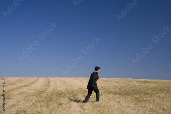 Fototapeta go to the field and start your business