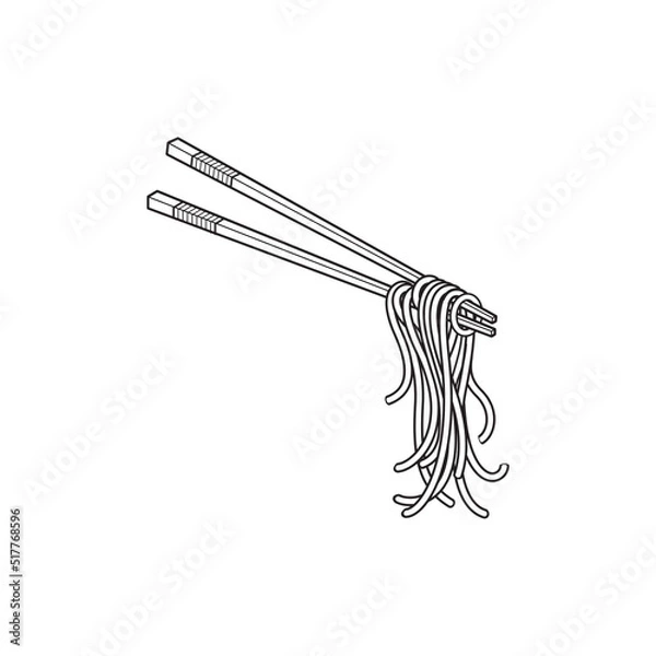 Obraz Noodle Design Concept