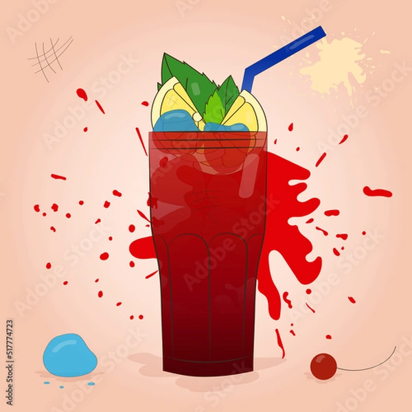 Obraz Glass with lemonade5