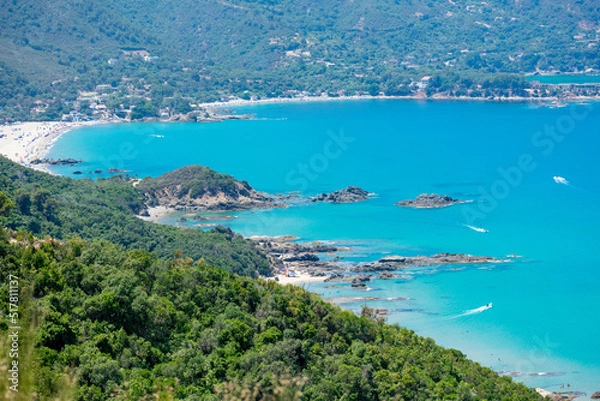 Obraz Scenic view from Tamanart Beach in Collo, Algeria