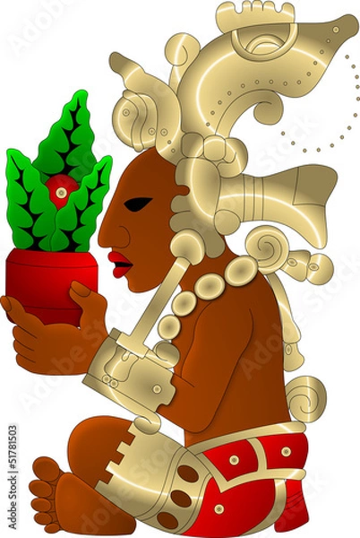 Fototapeta maya - yum kaax - color