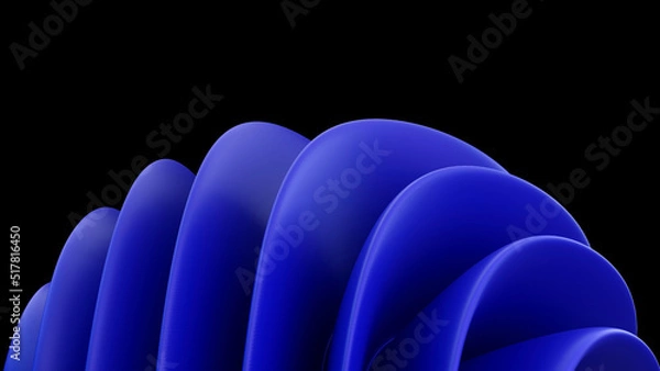 Obraz Abstract wavy modern design 3D Illustration 