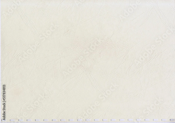 Fototapeta High resolution large image of an uncoated weathered textbook cover paper with square spiral holes wavy root like texture copy space for text for presentation background or high quality wallpaper
