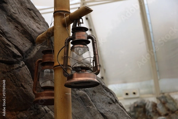 Obraz a classic lighting in the park outdoor