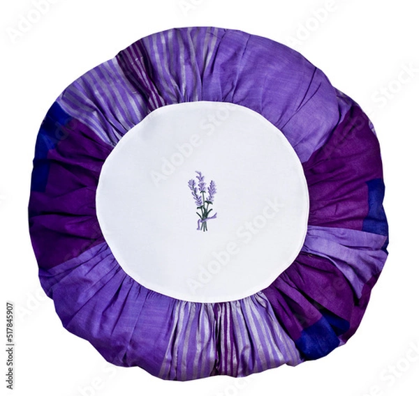 Obraz lavender round cushion