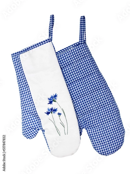 Obraz kitchen gloves cornflowers