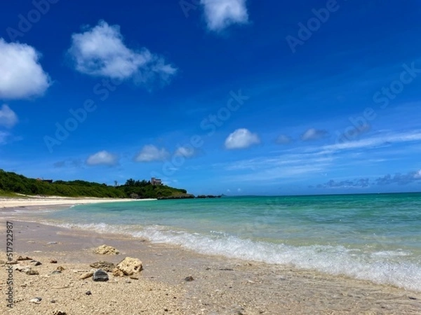 Fototapeta 沖縄の青い空と海