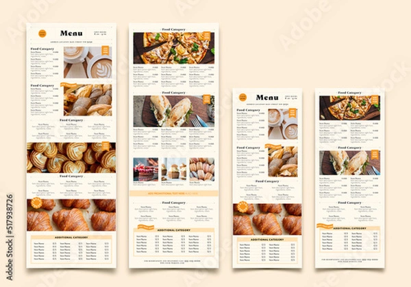 Obraz Practical and Comprehensive Coffee Shop Menu Layout