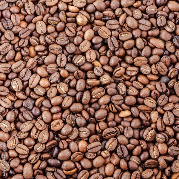 Fototapeta Fresh roasted coffee beans