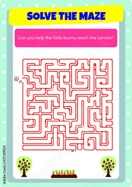 Obraz This worksheet has been prepared to develop maze solving skills.