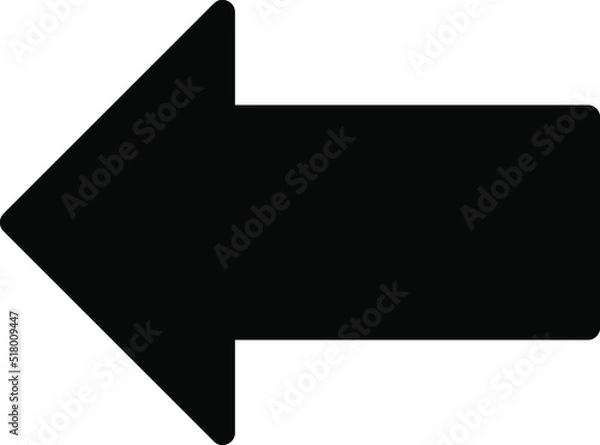 Fototapeta vector arrow icon illustration on white background...eps