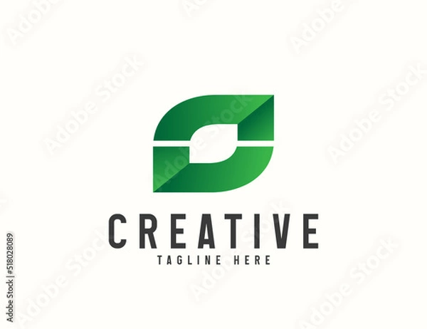 Obraz Abstract leaf logo design