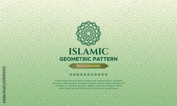 Obraz Islamic geometric background with Arabic pattern for muslim holidays celebration