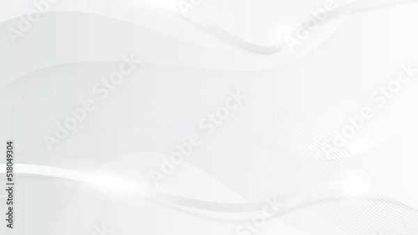 Fototapeta White abstract background. Vector illustration for presentation design. Can be used for business, corporate, institution, party, festive, seminar, talk, flyer, texture, wallpaper, and pattern.