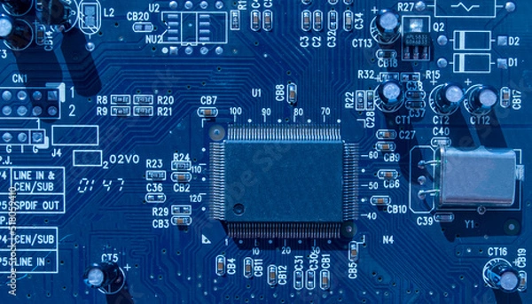 Fototapeta electronic circuit board