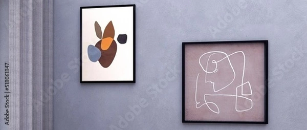 Obraz 3d render that shows modern interior 