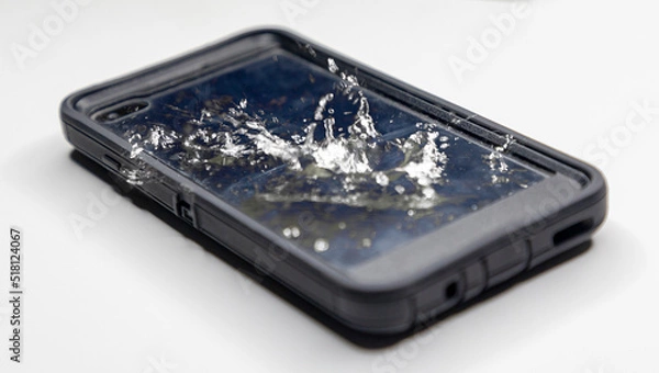 Obraz Cellphone water