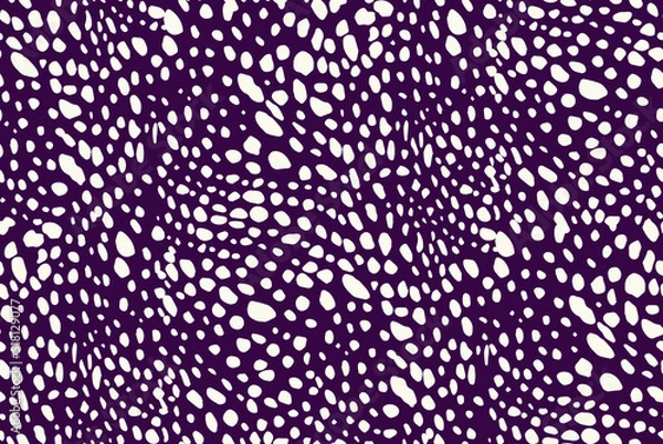 Fototapeta Abstract Animal Vector Dots Seamless Pattern Cheetah Cat Leopard Spots Repeated Allover Print Design Trendy Fashion Colors Decorative Background