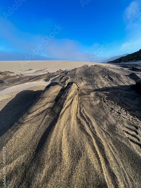 Obraz textured sand dunes in the coastline