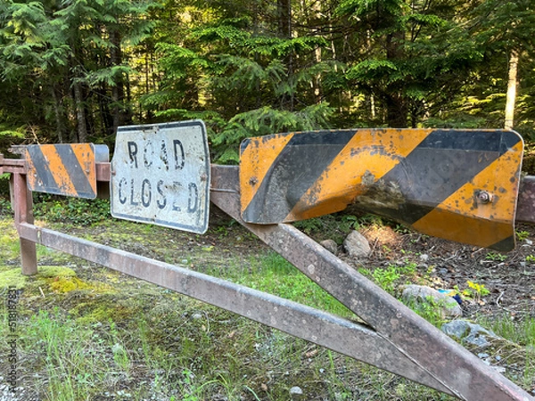 Obraz Old road closed