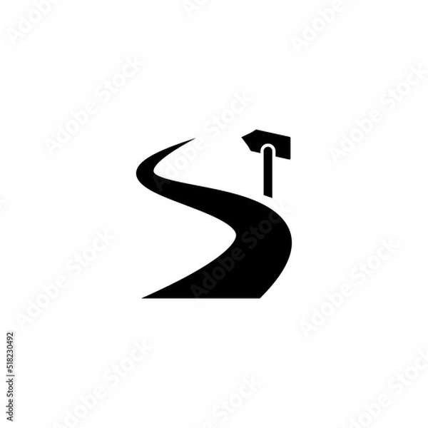Obraz trail icon vector design templates