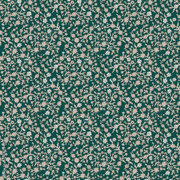 Obraz traditional Indian paisley pattern on background