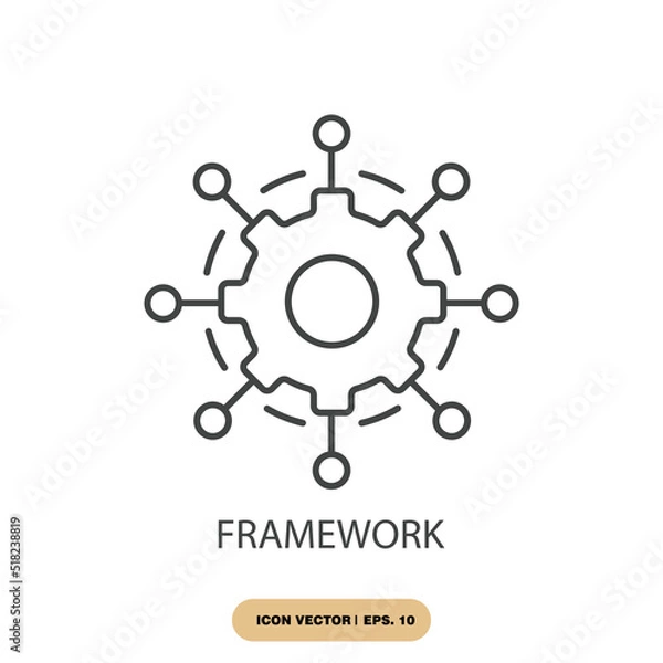 Obraz framework icons  symbol vector elements for infographic web