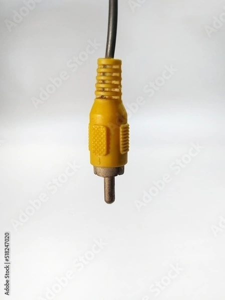 Fototapeta yellow network cable