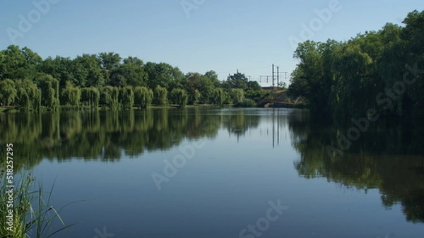Obraz wasser, see, landschaft, fluss, himmel, natur, blau, baum, baum, cloud, sommer, wald, stadt, green, brücke, anblick, park, bauwerk, architektur, teich, gras, cloud, boot