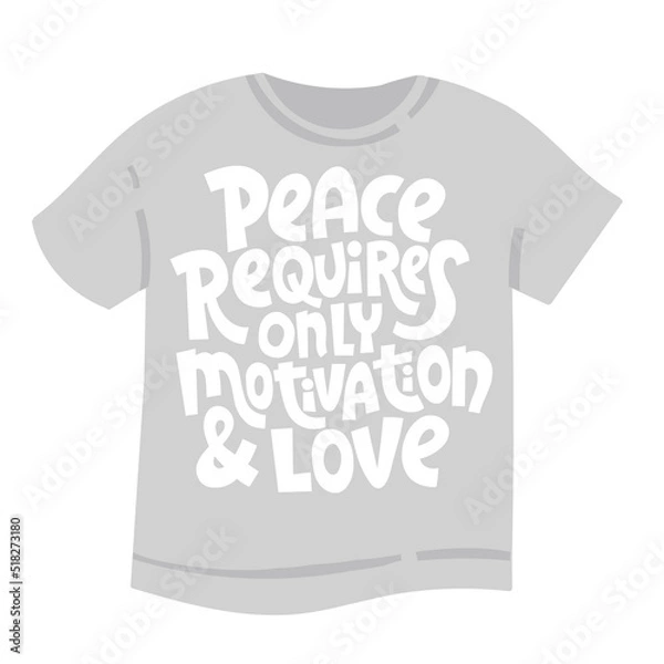 Fototapeta Peace vector lettering