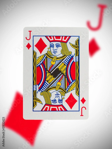 Fototapeta Playing card, jack