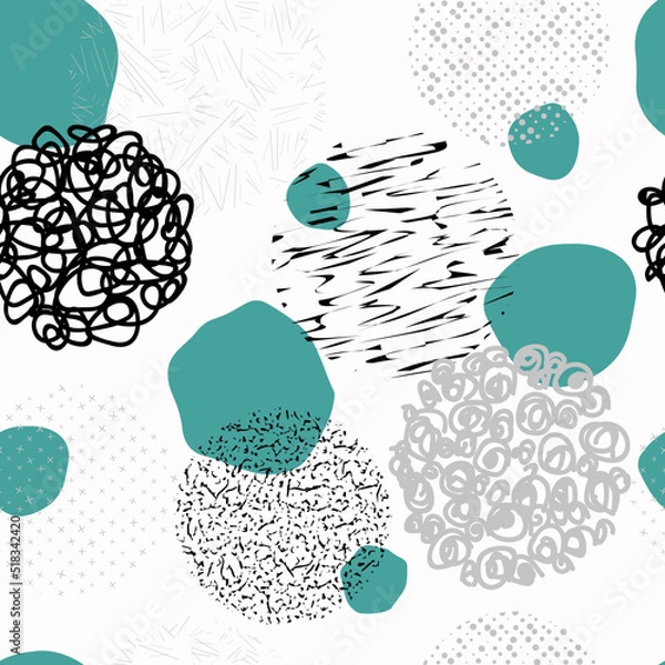 Obraz Irregular circles pattern with circles. Pattern ideal for wrapping paper, wallpaper and textiles.
