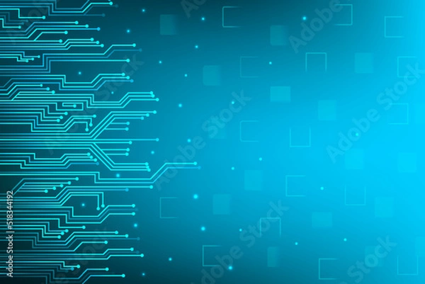 Obraz digital technology background with circuits