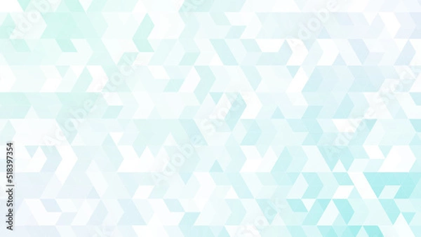 Obraz 三角パターン背景素材，グリーンとブルーのグラデーション