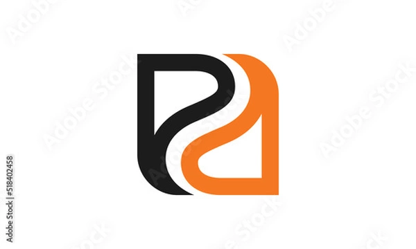 Obraz EA, AE, A, E logo vector design illustration