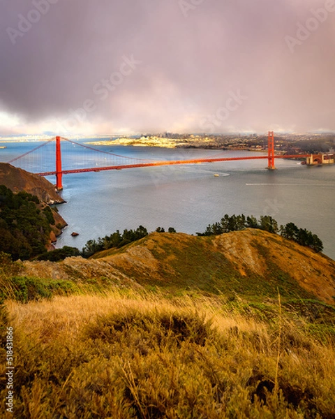 Obraz golden gate bridge cityscape