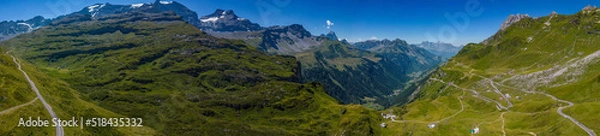 Fototapeta Wonderful Klausenpass in the high mountains of Switzerland
