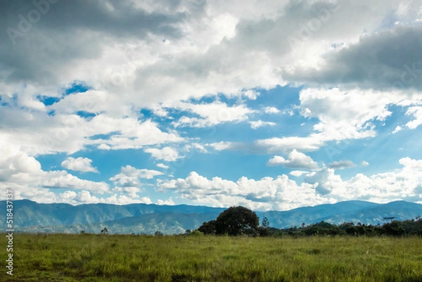 Obraz landscape with clouds