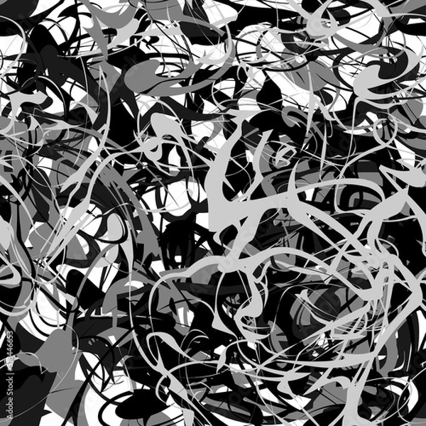 Obraz Seamless abstract marble pattern. Vector illustration. Liquid paint on water. Aqua ink painting on water