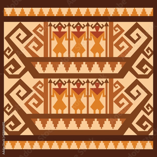 Fototapeta Tapis ship cloth is a cultural heritage that has a philosophy as a symbol of harmony between Human life The universe and the Creator The ship motif symbolizes the universe as a portrait of maritime 